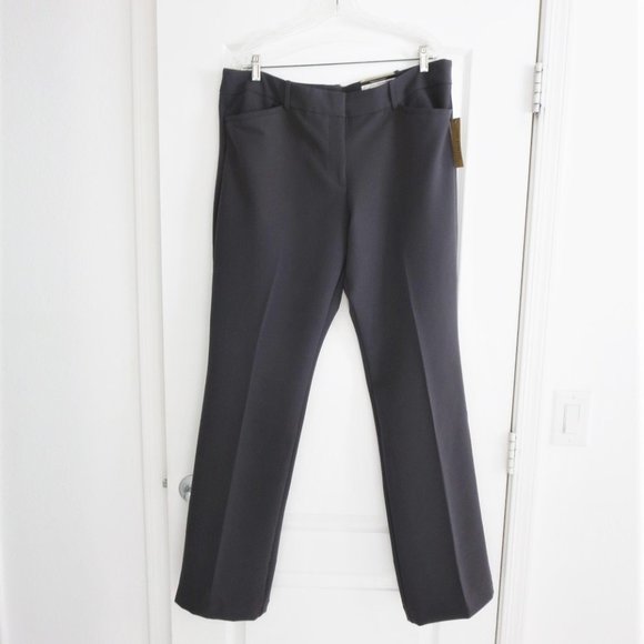 Worthington Pants - New Luxe 16L Stretch Perfect Trouser Pants Carbon Grey 34.5" Inseam Worthington